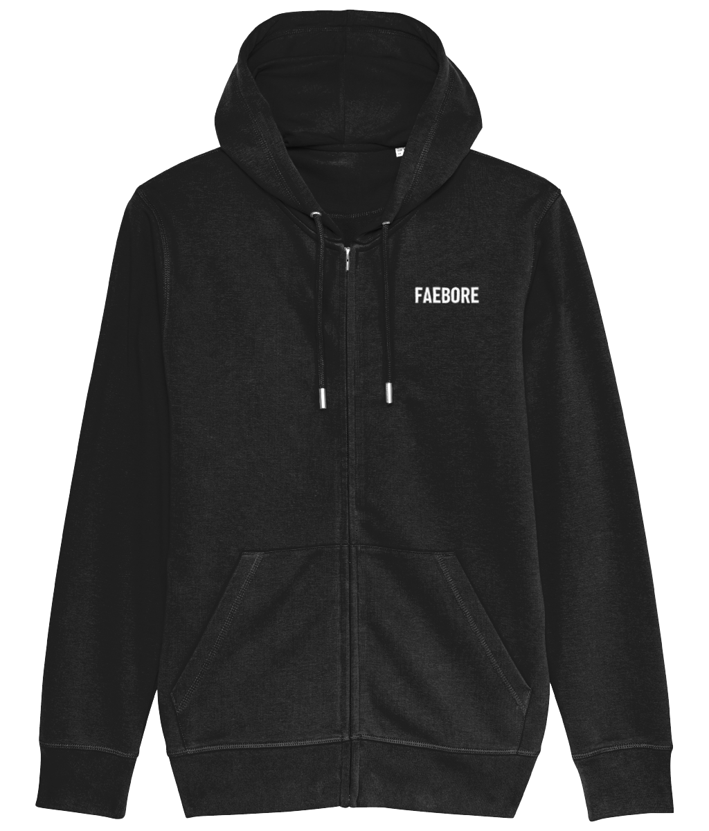 FAEBORE - Basic Zip-Up Hoodie Dark