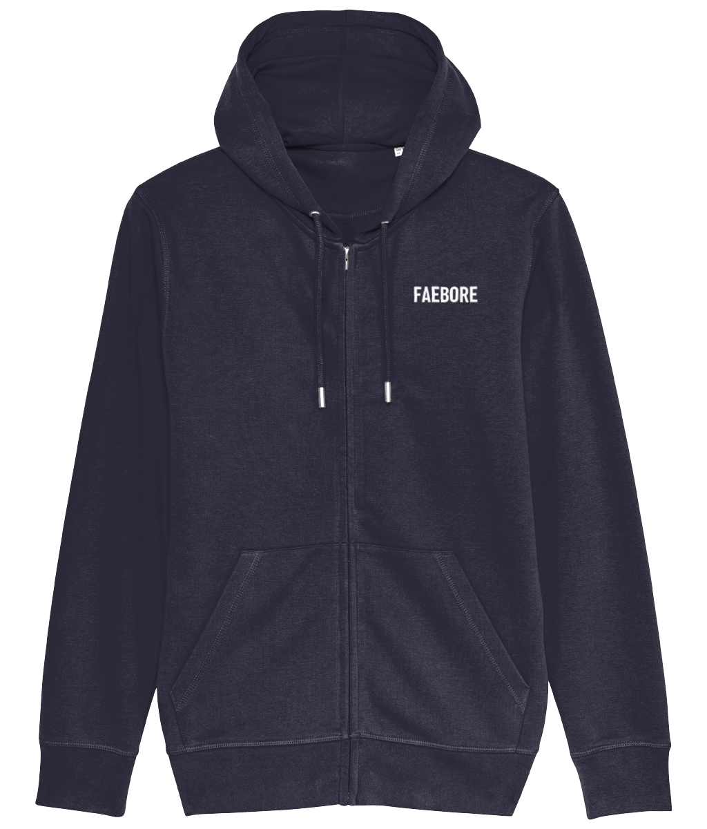 FAEBORE - Basic Zip-Up Hoodie Dark